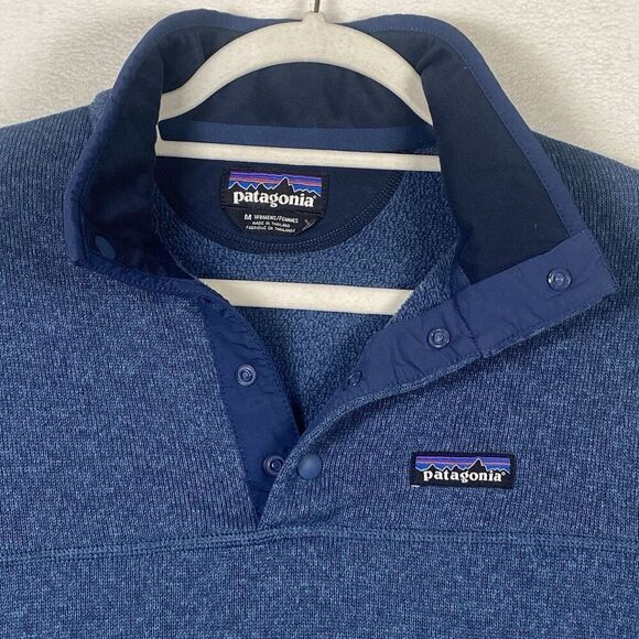 Patagonia Women’s Better Sweater ¼ Snap Pullover – Blue, Size M - Picture 8 of 13